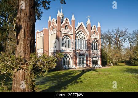 gotisches Haus in Wörlitz Stockfoto