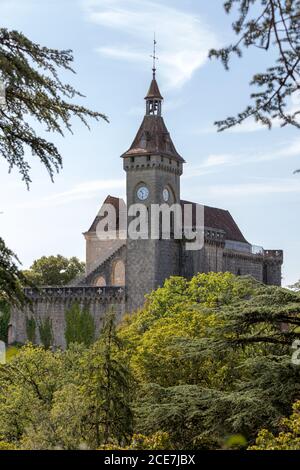 Wallfahrtsort Rocamadour, Bischofsstadt und Heiligtum der Seligen Jungfrau Maria, Lot, Midi-Pyrénées, Frankreich Stockfoto