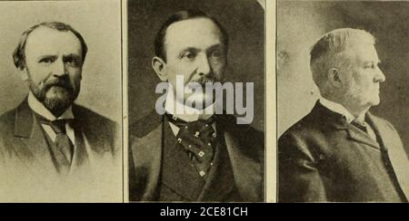 . Die National Civic Federation Überprüfung . Samuel Gompers, Erster Vizepräsident.. Oscar S. Straus, zweiter Vizepräsident. Henry Phipps.Chairman Exec. Ausschuss. August Belmont, Vorsitzender Des Finanzausschusses. Cornelius N. Bliss, Schatzmeister. NEUE OFFIZIERE DER NATIONALEN BÜRGERFÖDERATION. DER NACHFOLGER VON PRÄSIDENT HANNA, DER VON EINEM AUSSCHUSS GEWÄHLT WIRD – BERICHT DES VORSITZENDEN DES EXEKUTIVRATS. Das Exekutivkomitee der Nationalen Bürgerlichen Fed-eiation hielt am 6. Mai seine halbjährliche Sitzung im Fifth AvenueHotel, New York City, ab. Großes Interesse manifestierte sich in dieser Sammlung, sowohl wegen der Gen-eren Stockfoto