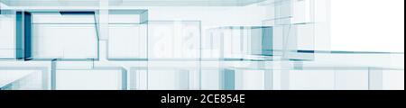 Transparente Technologie 3D-Rendering Stockfoto