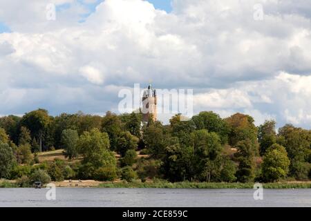 Flatowturm, Flatow Tower, Babelsberg, Brandenburg, Deutschland Stockfoto