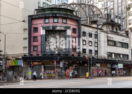 Hongkong, China: 15. August 2020. Das ikonische Staatstheater Hongkongs wird im Rahmen des milliardenschweren Wiederaufbauplans der Neuen Welt erhalten bleiben. Stockfoto