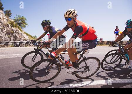 Giro d'Italia Etappe 8 Molfetta nach Peschici, Italien. Mai 2017. Vincenzo Nibali. Stockfoto