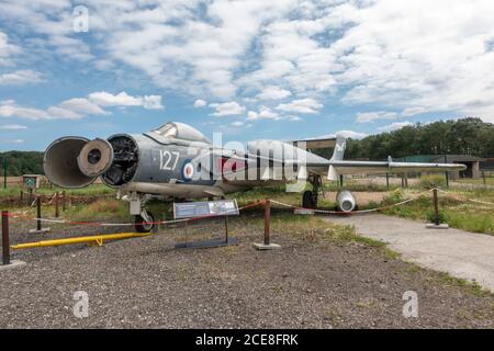 A De Havilland DH110 Sea Vixen FAW.2, ausgestellt im De Havilland Museum, London Colney, Großbritannien. Stockfoto