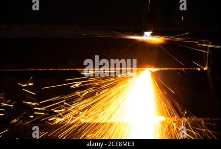 Mischung aus Sauerstoff und Acetylen-Brennschneideeisen Stockfoto