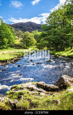 Watendlath Beck im Lake District National Park. Stockfoto