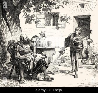 AKT I. SZENE II., Götz von Berlichingen, Drama von Johann Wolfgang von Goethe Stockfoto