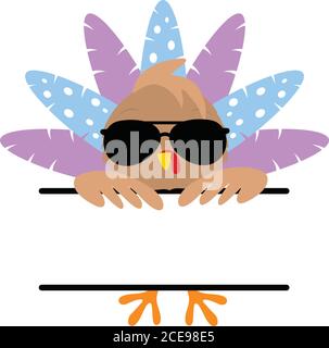 Thanksgiving Hintergrund Mit Türkei Für Happy Thanksgiving Celebration Stock Vektor