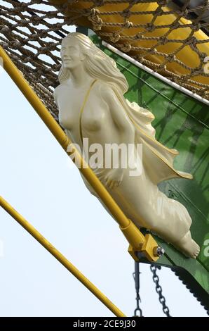 Galionsfigur Segelschiff Alexander von Humboldt II Stockfoto