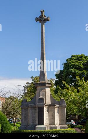 Das war Memorial auf der St Peters Street in St Albans, Hertfordshire, Großbritannien. Stockfoto