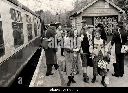 Eisenbahn im Krieg Stockfoto