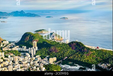 Stadtbild von Rio de Janeiro in Brasilien Stockfoto