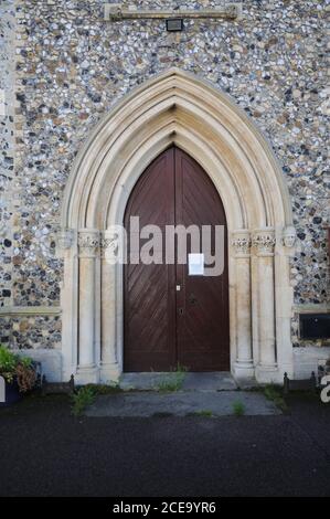 All Saints Church, Newmarket, Suffolk, ist eine von zwei mittelalterlichen Kirchen in der Stadt, und wurde eine königliche Kapelle von König Karl II.. Stockfoto