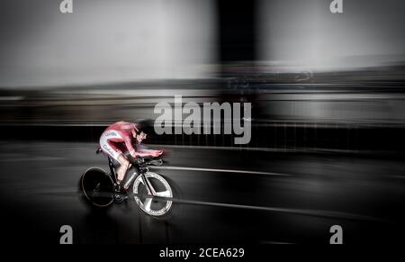 1. Juli 2017, Düsseldorf, Deutschland; Radfahren, Tour de France, Etappe 1; Cyril Lemoine Stockfoto