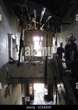 Austin, TX 10. Juni 2008: Blick auf das Governor's Mansion, Blick im zweiten Stock nach Osten von der Spitze der großen Treppe. ©Texas Governor's Office/Pool Stockfoto