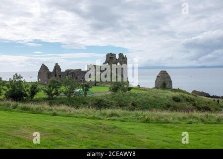 Ruinen von Dunure Castle an der Westküste Schottlands In South Ayrshire Stockfoto