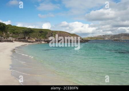 Strand auf Handa Island, Western Isles, Schottland Stockfoto