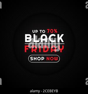 Black friday Verkauf Konzept Kreis Rahmen Design überlappen Muster. vektor-Illustration. Stock Vektor