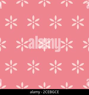 Vektor von rosa nahtlose Blumenmuster auf dem Hintergrund isoliert. Grafik ist ideal für das Einpacken von Papier, Tapete, Scrapbooks, Kulissen, Textilien. Stock Vektor