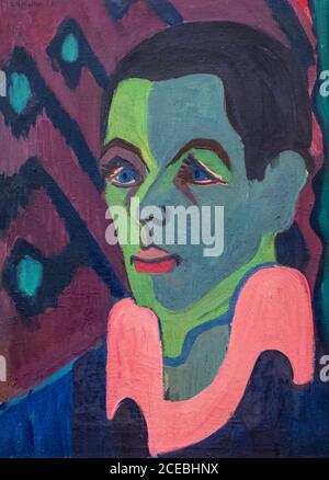 Ernst Ludwig Kirchner Selbstporträt 1925-1926 Stockfoto