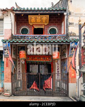 Chinesischer buddhistischer Tempel in der Armenischen Straße, Georgetown, Penang, Malaysia Stockfoto