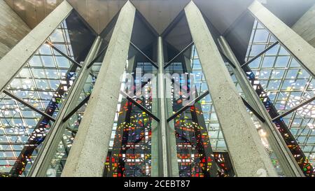 Schöne Innenfassade vom National Museum in Australien Victoria. Stockfoto