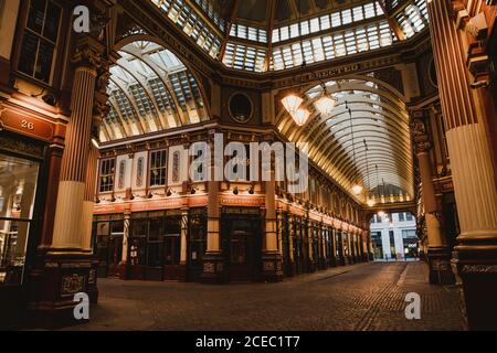 LONDON, VEREINIGTES KÖNIGREICH - 23. OKTOBER , 2018: Blick auf erstaunliche Markt Stockfoto