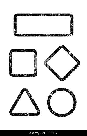 Vektor-Illustration schwarze Rahmen Grunge Textur Stock Vektor