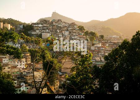 Favela in Rio de Janeiro, Brasilien Stockfoto