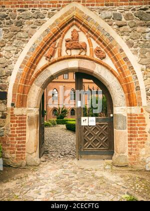 Schloss in Zamek Bierzglowski. Zamek Bierzglowski, Kujawien-Pommern, Polen. Stockfoto