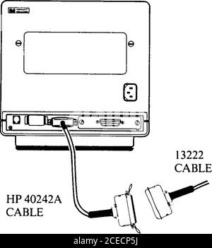 . hp :: Terminal :: 02390-90001 2392A Display Terminal Referenzhandbuch Apr1984. BATTERIEHALTER ANSCHLUSS 1 RS232C/HP422-ANSCHLUSS STROMKABEL ANSCHLUSS ANSCHLUSS 2 OPTIONALES MODUL RS232C ODER 8 BIT PARALLEL ABBILDUNG 6-1. Klemme Rückansicht [ik – 1 e e T pyu^^^ •^- *IH PORTFEMALE25-PINCONNECTOR HP 40242C/M/Y/ZCABLE RS232C 25-poliger STECKER Schnittstellenkabel zu: 1. Hostcomputer 2. Multiplexer-Panel auf dem Host-Computer. HP 40242ACABLE 3. Modem 4. Modem-Bypass-Kabel (HP I3222U) 6-6 Abbildung 6-2. Klemmenverkabelung (HP 40242- und 13222-Kabel) HP2392A Datenkommunikation INSTALLATION EINER PUNKT-ZU-PUNKT-KONFIGURATION der Termina Stockfoto