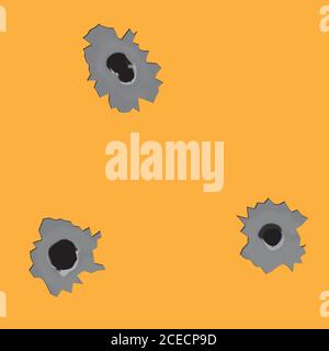 Einschusslöcher Stock Vektor