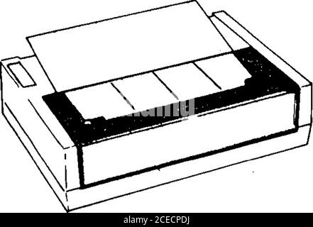 . hp :: Terminal :: 02390-90001 2392A Display Terminal Referenzhandbuch Apr1984. , Abschnitt VII). Wenn während der Übertragung des Datensatzes ein Datenkommunikation-Fehler auftritt, ist der Code für die Gerätekontrolle unvorhersehbar. Datenkommunikation-Fehler werden über die in Abschnitt VII dieses Handbuchs beschriebenen Terminalstatusbytes gemeldet. KONFIGURIEREN DES EXTERNEN DRUCKERS Port 1 ist immer ein serieller RS232C/HP422-Anschluss. An Anschlussklemmen mit zwei Anschlüssen. Port 2 kann seriell oder parallel (Centronics) sein. Die Konfiguration eines externen Druckers besteht darin, ihn dem Port zuzuweisen und Parameter im externen d anzugeben Stockfoto