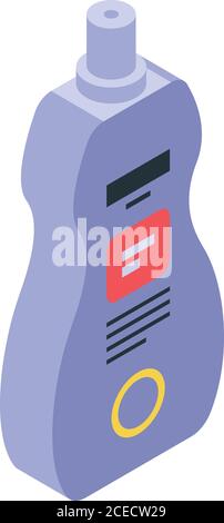 Symbol für Weichspüler-Flasche, isometrischer Stil Stock Vektor