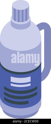 Weichspüler Stoff Flasche Symbol, isometrische Stil Stock Vektor