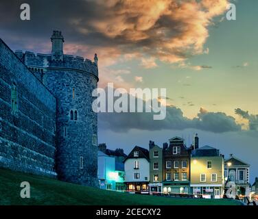 GB - BERKSHIRE: Windsor Schloss und Altstadt Stockfoto