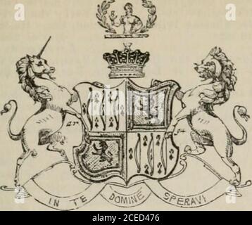 . Das Peerage des Britischen Reiches wie derzeit vorhanden : arrangiert und gedruckt aus den persönlichen Mitteilungen des Adels. STRATHEDEN, BARONESS. (Campbell.) Mary-Elizabeth Campbell, Baroness Stratheden von Cupar, Co.Fife, in der Peerage des Vereinigten Königreichs; älteste Tochter von James, 1. Lord Abinger; B. 29. April 1790, m. 8 September 1821, Lord Camp-Glocke. Für ihre Ausgabe, siehe diesen Titel. Creation.-%36.Town Residence.- -Stratheden House, Knightsbridge, 514 i 8TR. STRATHMORE, EARL OF. (Lyon.)Thomas-George, Lyox-Bowes, Earl of Strathmore and Kinghorn, Viscount Lyon, und Lord Glamis, Tannadyce Stockfoto