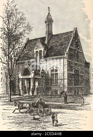 . Ein Gazetteer des Staates Massachusetts : mit zahlreichen Abbildungen. Albany Railroad. Es enthält eine Handsomevillage, die die Post und den Bahnhof für die Stadt hat. Das Gebiet ist sehr unregelmäßig in der Form; es ist im Norden breit und verjüngend zu einem Punkt im Süden, serrate und konvex im Nordosten und Osten, und konkav im Westen. New Braintree liegt auf thenorth; New Brookfield östlich des Hauptabschnitts; Brookfield, auf dem?East, Südosten und Süden; Warren auf dem Südwesten, aber Süden von der westlichen Projektion; und Ware auf dem Westen des breiten Nordteils. Das AS Stockfoto