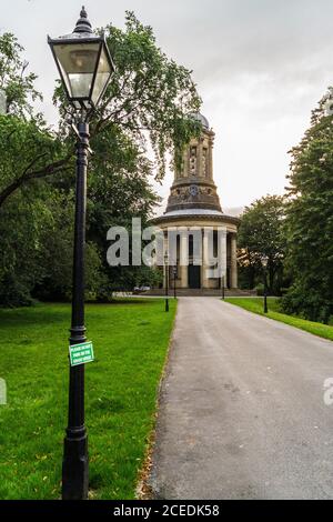 Saltaire Congregational Church, 1856-9, von Lockwood und Mawson, Italianate Stil (jetzt URC Kirche) Saltaire Modell Dorf, Shipley, England Stockfoto