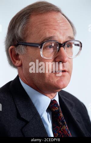 Gareth Williams QC, Vorsitzender des Anwaltsrats 1992 fotografiert in seinen London Chambers. 07. November 1991. Foto: Neil Turner Stockfoto