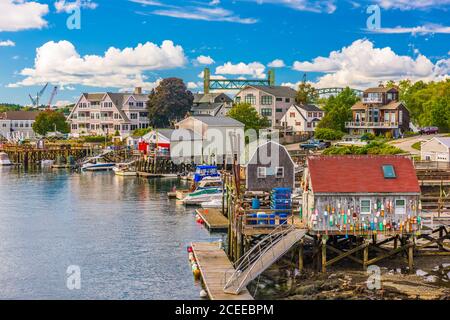 Portsmouth, New Hampshire, USA am Piscataqua River. Stockfoto