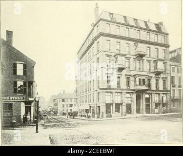 . New Boston; eine Chronik des Fortschritts bei der Entwicklung einer größeren und feineren Stadt - unter der Schirmherrschaft der Boston-1915 Bewegung. Agnificence dieser schönen Residenzen vor theCommon auf dem Süden. Aber weit fremder ALTEN UND MODERNEN BOSTON 171 Veränderungen wurden in weniger als fünf und zwanzig Jahren in Milch undPearl Straßen gebracht. In der Rede von Tremont Street als des-tined völlig neue Merkmale inthe Fortschritt der Ereignisse anzunehmen, wenn es könnte von der Unterseite der Common toCastle Street erweitert werden, bevor die Eigenschaften auf beiden Seiten zu wertvoll für den Erfolg eines solchen Operati werden Stockfoto