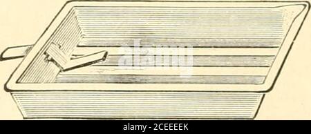 . Das Buch der Fotografie; praktisch, theoretisch und angewandt. Abb. 11 - Okdinaby Entwicklung Gericht.. Abb. 13. – Schale mit Hebel. Stockfoto