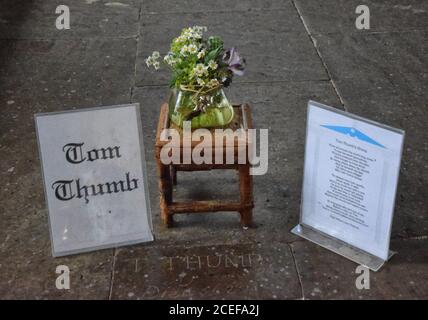 Grab von tom Thumb, The Holy Trinity Collegiate Church, lincolnshire, england Stockfoto