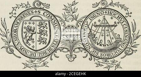 . Ein topographisches Wörterbuch von England : das die verschiedenen Grafschaften, Städte, Bezirke, Firmen- und Marktstädte, Pfarreien und Townships und die Inseln von Guernsey, Jersey und man umfaßt, mit historischen und statistischen Beschreibungen; Und verschönert mit Gravuren der Arme der Städte, Bezirke, Bistümer, Universitäten und Hochschulen, und der Siegel der verschiedenen kommunalen Unternehmen. ows der Fluss Darent in seinem Kurs zum Thamesat Dartford. Eine sehr elegante palladianische Villa wurde um den Anfang des letzten Jahrhunderts gekompensiert, wurde aber unvollendet gelassen und mit infiziert Stockfoto