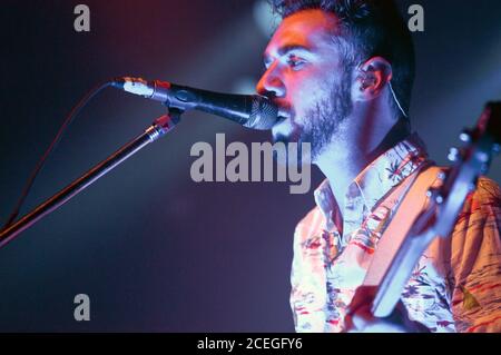 Kevin Baird, Bassist vom Two Door Cinema Club Stockfoto