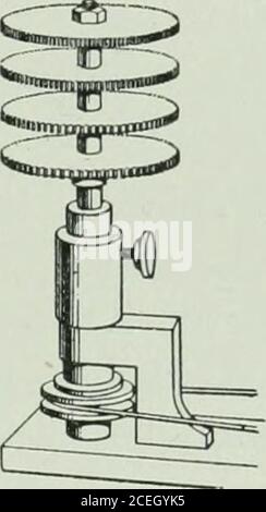 . Die Ontario High School Physik. Flo. 211a. – Apparate, die den Klang erzeugen, inGenfersee. Abb. 2116. – zum Klang von der anderen Seite des Sees. KAPITEL XX Tonhöhe, Tonleiter 202. Musikalische Klänge und Geräusche. Das Zuschlagen einer Tür, der Fall eines Luiuimers, der Riss eines Gewehr, das Rasseln der Akrirage über einem rauhen Bürgersteig, all diese unzusammenhängenden, unangenehmen Töne nennen wir Noiftes; während eine Anote, wie der von einem gezupften Gitarrenstring oder von einer Flöte hervorgerufene Tliat, erkennen wir sofort als Musical. Eine musikalische Note ist ein durchgängiger, gleichmäßiger und angenehmer Klang; während ein Geräusch ein Schock ist, ist oran irre Stockfoto