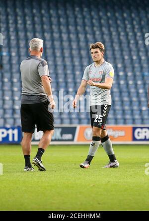 LONDON, ENGLAND. SEPTEMBER 2020 Josh Davison von Charlton Athletic nach dem Spiel während der EFL Trophy Spiel zwischen AFC Wimbledon und Charlton Athletic im Kiyan Prince Foundation Stadium, London. (Kredit: Tom West - MI News) Kredit: MI Nachrichten & Sport /Alamy Live Nachrichten Stockfoto