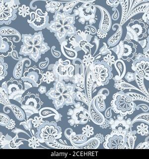 Nahtlose Blumen vintage Hintergrund. Vektor-Muster für Textil-Design Stock Vektor