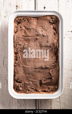 Hausgemachte Schokolade Eis Stockfoto